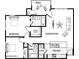 One bedroom floor plan with patio at 18416 N Cave Creek Rd # 3044, Phoenix, AZ 85032