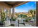 Landscaped backyard with desert plants and mountain views at 19115 E Tonto Verde Dr, Rio Verde, AZ 85263