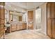 Bathroom with double vanity and access to a separate shower at 19115 E Tonto Verde Dr, Rio Verde, AZ 85263