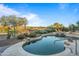 Inviting kidney shaped pool with spa and mountain view at 19115 E Tonto Verde Dr, Rio Verde, AZ 85263