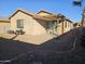 Landscaped backyard with pergola and patio at 19422 N Smith Dr, Maricopa, AZ 85139