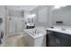 Elegant bathroom with soaking tub, shower, and double vanity at 19538 N Crestview Ln, Maricopa, AZ 85138