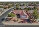 Aerial view showcasing the house and surrounding neighborhood at 20055 N Siesta Rock Dr, Surprise, AZ 85374