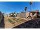 Large backyard with garden plots, a shed and some palm trees at 2738 N 40Th Dr, Phoenix, AZ 85009