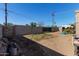 View of backyard showing garden plots and block wall at 2738 N 40Th Dr, Phoenix, AZ 85009