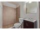 Clean bathroom with shower/tub combo, toilet and vanity at 2738 N 40Th Dr, Phoenix, AZ 85009