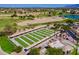 Aerial view of community bocce ball courts at 3199 N 159Th Dr, Goodyear, AZ 85395