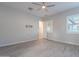 Bedroom with wood-look floors and ceiling fan at 4137 E Ronald St, Gilbert, AZ 85295