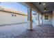 Covered patio with brick pavers and ceiling fan at 4137 E Ronald St, Gilbert, AZ 85295