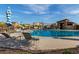 Community pool with plenty of lounge chairs at 5629 S Veneto --, Mesa, AZ 85212