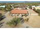 Aerial view of a ranch home with a large yard at 5820 E Morning Vista Ln, Cave Creek, AZ 85331