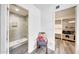 Bathroom featuring glass-enclosed shower and access to walk in closet at 5820 E Morning Vista Ln, Cave Creek, AZ 85331