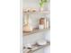 Stylish built-in shelving with decorative items at 725 E Vaughn Dr, Tempe, AZ 85283