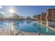 Sparkling community pool with plenty of lounge space at 7462 E Visao Dr, Scottsdale, AZ 85266