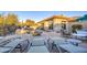 Stunning pool and patio with lounge chairs and flagstone at 7462 E Visao Dr, Scottsdale, AZ 85266