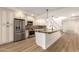 Modern kitchen with granite countertops and island at 8438 N 84Th Pl, Scottsdale, AZ 85258