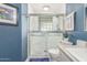 Bathroom with walk-in shower, updated vanity at 10401 N 52Nd St # 208, Paradise Valley, AZ 85253