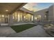 Spacious backyard with artificial turf and mountain views at 14425 S Canyon Dr, Phoenix, AZ 85048