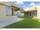 Artificial turf backyard with stone and mountain views at 14425 S Canyon Dr, Phoenix, AZ 85048