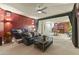 Finished basement with home theater and bar area at 14425 S Canyon Dr, Phoenix, AZ 85048
