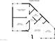 Guest house floor plan featuring a primary bedroom and open living space at 14425 S Canyon Dr, Phoenix, AZ 85048
