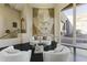 Open concept living room with modern seating and mountain views at 14425 S Canyon Dr, Phoenix, AZ 85048