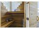 Clean and modern sauna with wooden interior at 14425 S Canyon Dr, Phoenix, AZ 85048