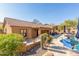 Casita and patio with pool and mountain views at 15708 E Chicory Dr, Fountain Hills, AZ 85268
