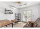 Home office with a wooden desk and ample storage at 15708 E Chicory Dr, Fountain Hills, AZ 85268