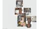3D Floor plan showing two bedrooms, living room, kitchen and bath at 1614 W Lynwood St, Phoenix, AZ 85007