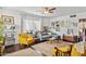Bright and cozy living room featuring mid-century modern furniture at 1614 W Lynwood St, Phoenix, AZ 85007
