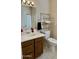 Clean bathroom with toilet, sink, and shower at 17311 N Havasupai Dr, Surprise, AZ 85374