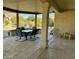 Covered patio with seating and a table at 17311 N Havasupai Dr, Surprise, AZ 85374