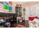 Bedroom with a desk, double bed and closet at 1819 W Magdalena Ln, Phoenix, AZ 85041