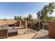 Private patio with mountain views and seating area at 1819 W Magdalena Ln, Phoenix, AZ 85041