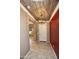 Entryway with a wood-like accent ceiling and red wall at 20226 N 260Th Dr, Buckeye, AZ 85396