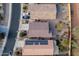 Home with solar panels, top-down view at 22568 W Gardenia Dr, Buckeye, AZ 85326