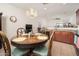 Dining area with a round table and chandelier at 22568 W Gardenia Dr, Buckeye, AZ 85326