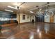 Garage with epoxy floor and overhead bike storage at 25555 N Wrangler Rd, Scottsdale, AZ 85255