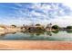 Peaceful lake view with clear blue skies at 2625 N 110Th Dr, Avondale, AZ 85392