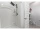 Clean bathroom with shower and linen closet at 3244 W Cedar Ridge Rd, Phoenix, AZ 85083