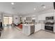 Open concept kitchen with island, stainless steel appliances, and access to backyard at 3244 W Cedar Ridge Rd, Phoenix, AZ 85083