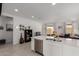 Open concept kitchen with island and stainless steel appliances at 3244 W Cedar Ridge Rd, Phoenix, AZ 85083