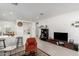 Open living room with kitchen island and modern decor at 3244 W Cedar Ridge Rd, Phoenix, AZ 85083