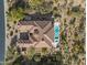 Bird's-eye view of a luxury home and pool at 36549 N Porta Nuova Rd, Scottsdale, AZ 85262