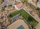 Aerial view of bocce ball court near tennis courts at 36549 N Porta Nuova Rd, Scottsdale, AZ 85262