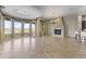 Bright dining area with tile floors and a fireplace, offering ample space at 36549 N Porta Nuova Rd, Scottsdale, AZ 85262