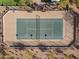 Top-down view of a well-maintained pickleball court at 36549 N Porta Nuova Rd, Scottsdale, AZ 85262