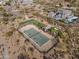 Aerial view of community pickleball and tennis courts at 36549 N Porta Nuova Rd, Scottsdale, AZ 85262
