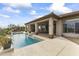 Resort style backyard oasis with a large pool at 36549 N Porta Nuova Rd, Scottsdale, AZ 85262